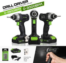 Load image into Gallery viewer, Lightweight 20V Lithium Ion Impact Driver with Fast Charging &amp; Ergonomic Design