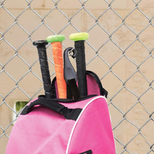 Load image into Gallery viewer, Rugged Wheeled Bat Bag for Baseball &amp; Softball Gear - Lightweight &amp; Stylish Pink
