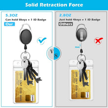 Load image into Gallery viewer, Retractable Badge Reel Set – 50 Durable Holders with Easy Clip &amp; Key Ring Access