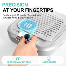 Load image into Gallery viewer, Compact Professional Nail Dust Collector - 600PA Suction &amp; Heat Dissipation