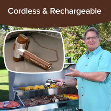 Load image into Gallery viewer, Giddy Up Cordless &amp; Rechargeable Grill Cleaner – Stainless Steel Power Brush