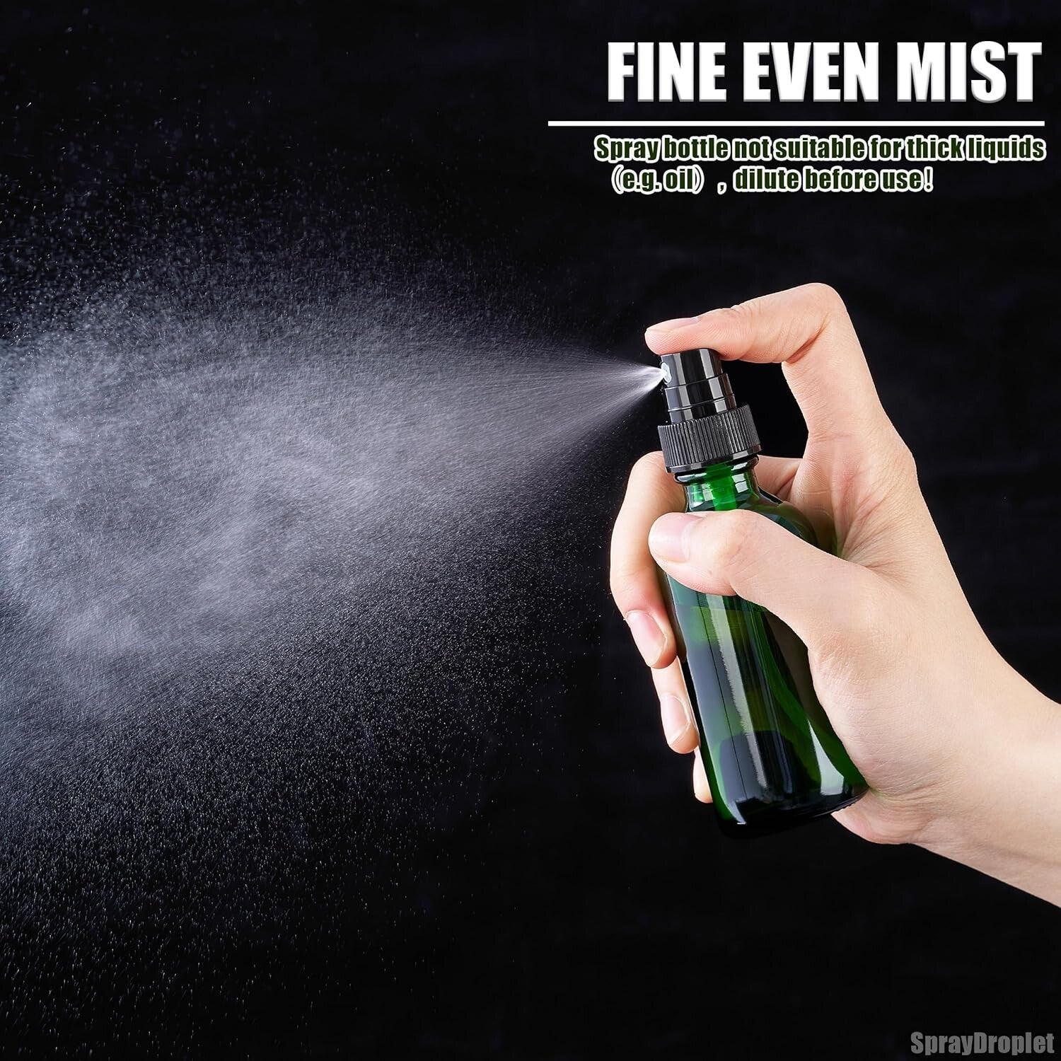 Versatile 2 oz Glass Mist Sprayers - BPA-Free & Leak-Proof for Skincare - 48 Set