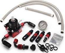 Load image into Gallery viewer, Premium EFI Fuel Kit: 0-100psi Pressure Gauge, Adaptable Aluminum &amp; Fittings