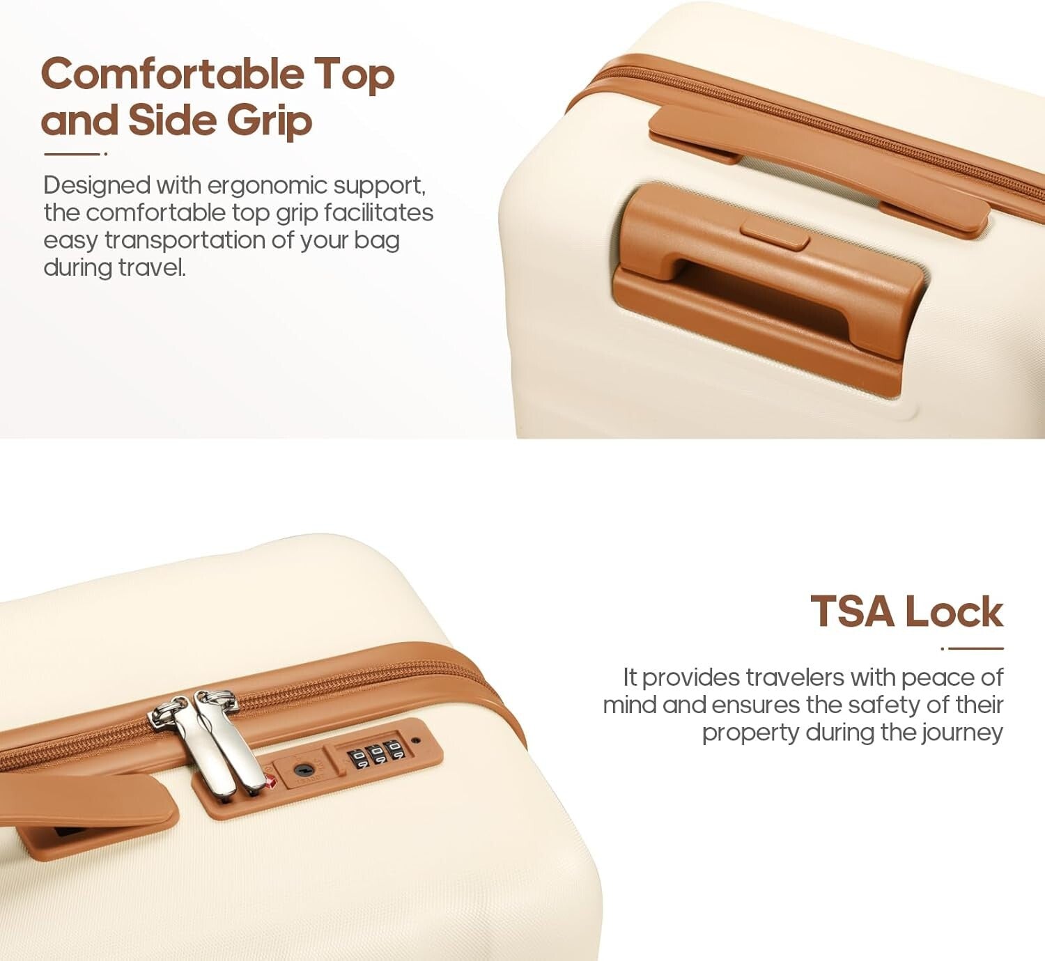 Advanced 20-Inch Hardshell Suitcase & Backpack Set - Effortless Travel in Style