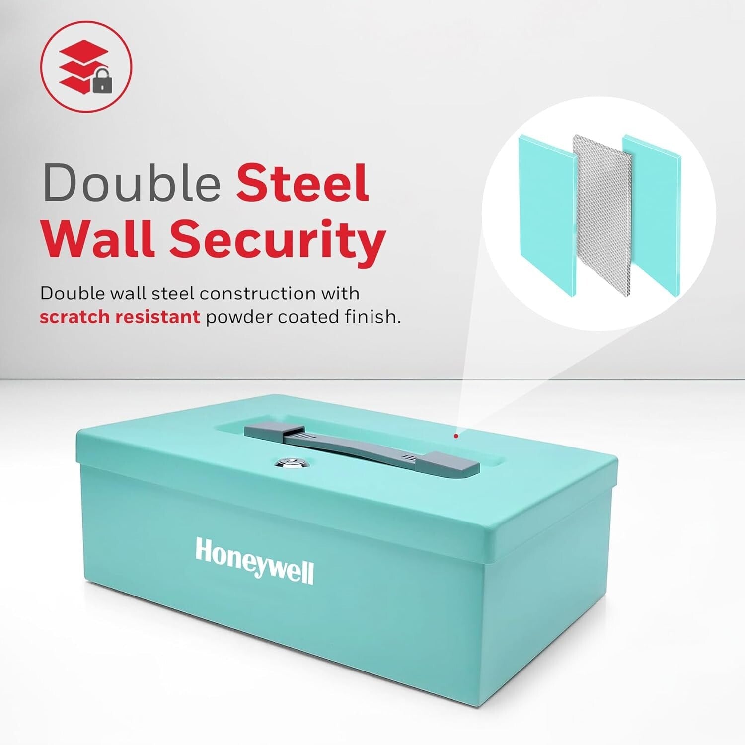 0.16 Cubic Feet Fire Resistant Safe Box - Secure Lock for Jewelry & Documents