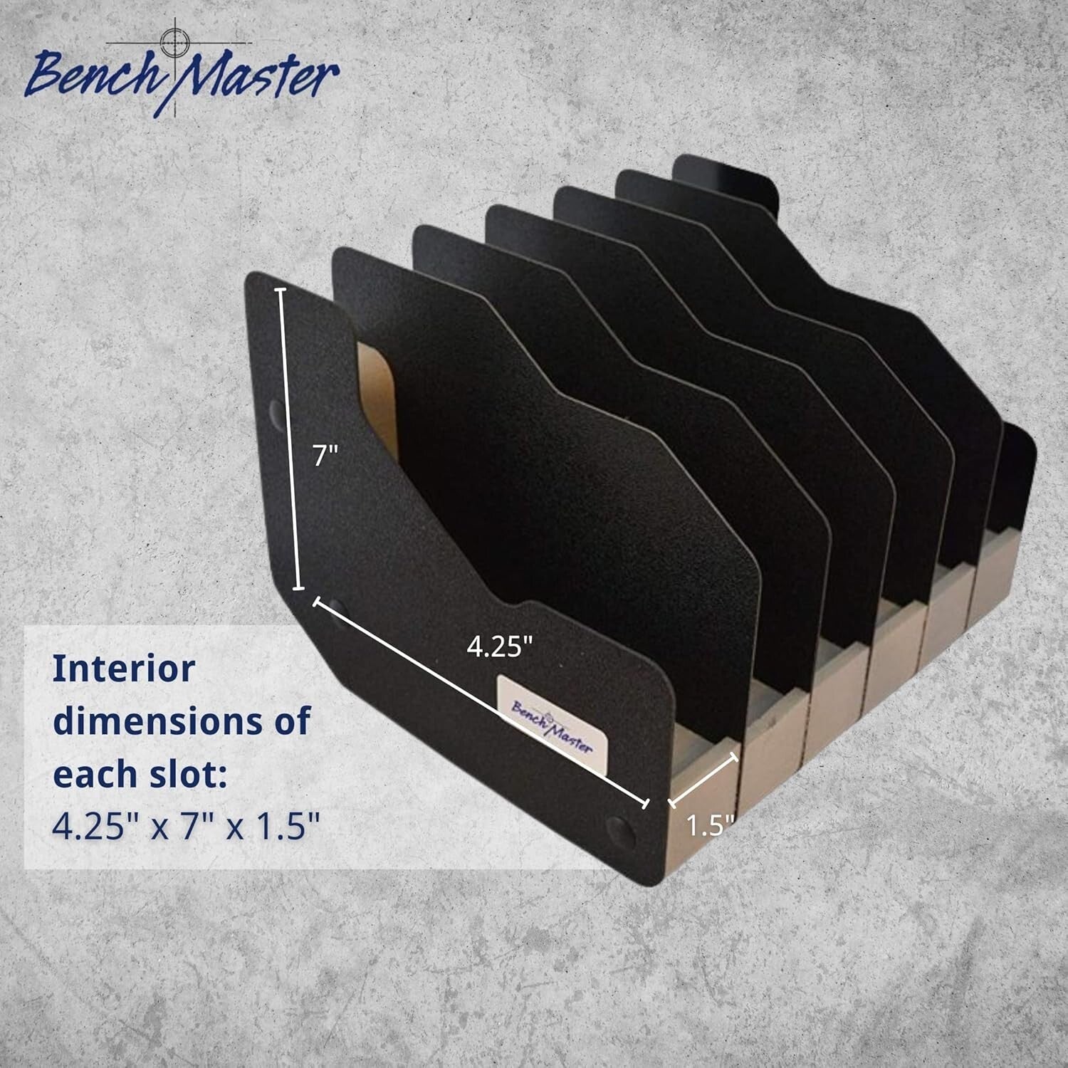 Elegant Pistol Holder: Secure Kydex & Foam Rack for 6 Firearms - Made in USA