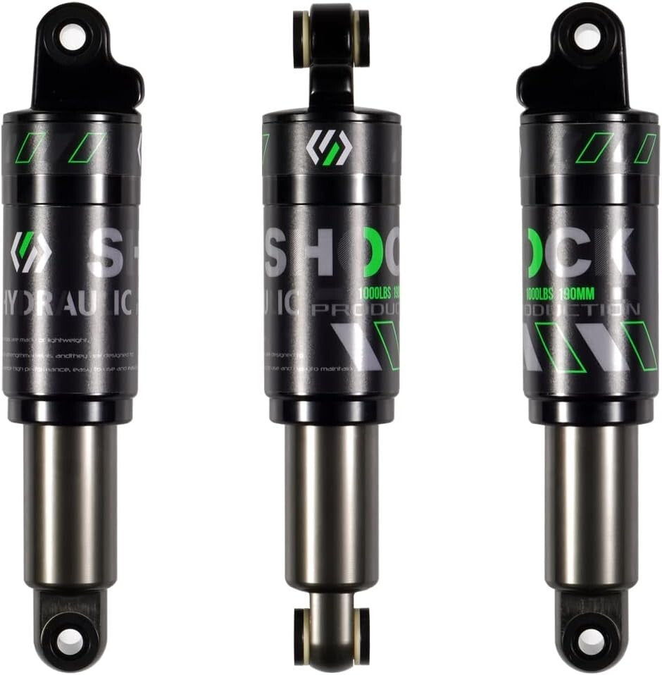 Premium Aluminum Mountain Bike Shock Absorber 120mm-200mm - Adjustable Load
