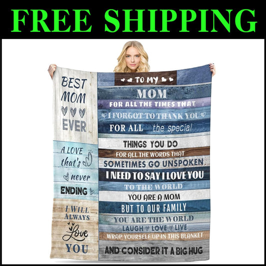 Premium Lightweight Flannel Throw Blanket for Mom - The Perfect Anniversary Gift