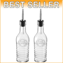 Load image into Gallery viewer, Elegant 270 ml Glass Bottles for Olive Oil &amp; Vinegar with Stainless Steel Spouts