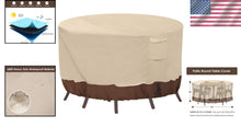 Load image into Gallery viewer, Durable and Stylish Round Patio Covers - Waterproof &amp; UV Resistant, Fits 84" DIA