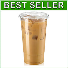 Load image into Gallery viewer, Ultimate 100-Pack Clear Iced Coffee Cups with Tight Seal Lids - Great for Events