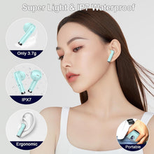 Load image into Gallery viewer, Stylish Bluetooth Earbuds with 9D Sound, ENC Mics &amp; Touch Control for Athletes
