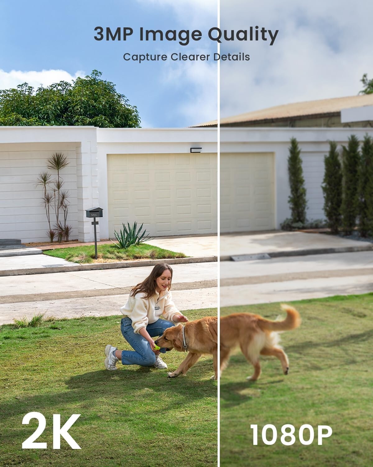 2K Wireless Solar Security Camera with Color Night Vision & Motion Alerts