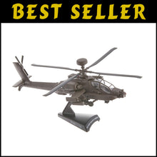 Load image into Gallery viewer, Medium 1/100 Scale Diecast Boeing AH-64D Apache Model - Details &amp; Stand Included