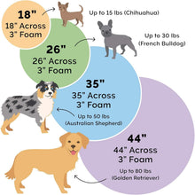 Load image into Gallery viewer, Burrowing Cave Style 35" Orthopedic Dog Bed - Perfect for Dogs up to 50 lbs