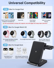 Load image into Gallery viewer, 3-in-1 Foldable Wireless Charger for Google Pixel Watch &amp; Phones - Fast Charging