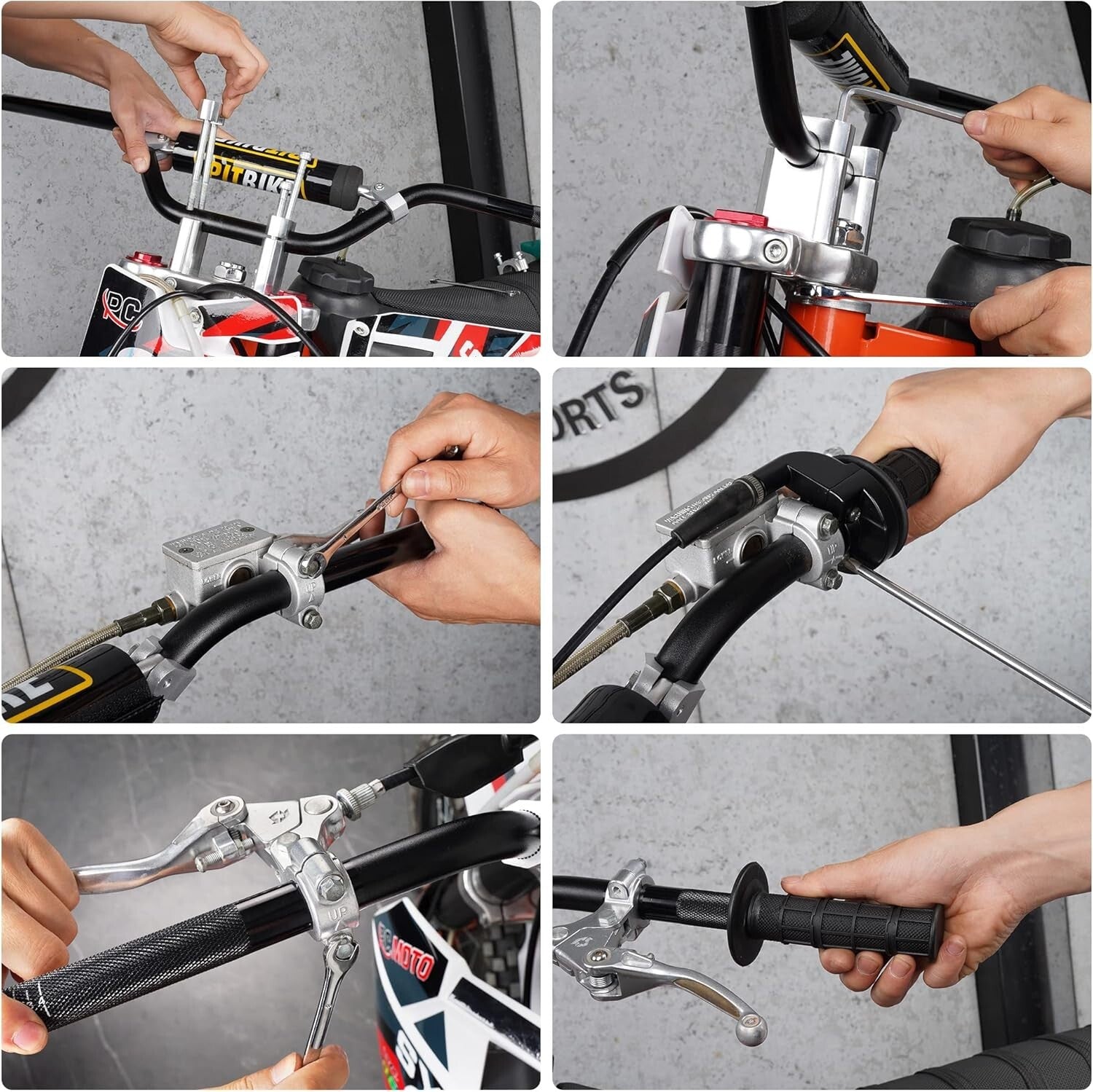 Customizable 7/8” Dirt Bike Handlebars - Premium Finish & Spare Parts Included