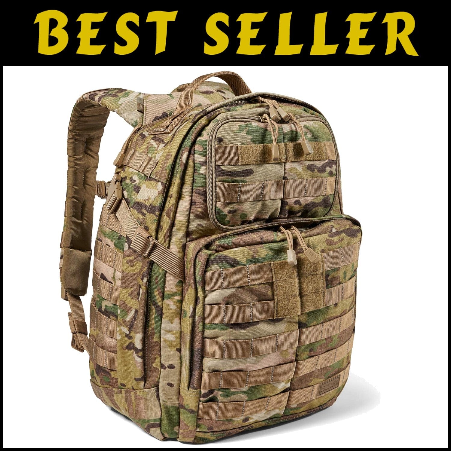 Water-Resistant Tactical Backpack - 37L Rush 24 2.0 for Outdoor Adventures