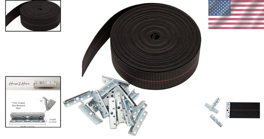 Versatile 2 Inch Elastic Webbing Kit for Indoor & Outdoor Furniture Repairs