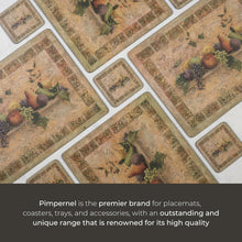 Load image into Gallery viewer, Rustic Tuscan-Plated Cork Placemats - Heat Resistant &amp; Easy to Clean Set of 4