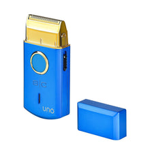 Load image into Gallery viewer, Sleek Portable Cordless Shaver - Gold Titanium Foil for On-the-Go Grooming