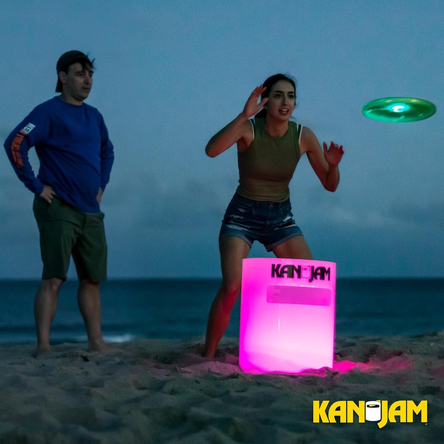 Kan Jam Illuminate - LED Outdoor Disc Toss Game with Carry Bag & Night Features