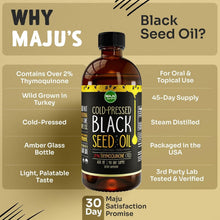 Load image into Gallery viewer, MAJU's 16oz Black Cumin Seed Oil - Superfood for Joints &amp; Heart Health