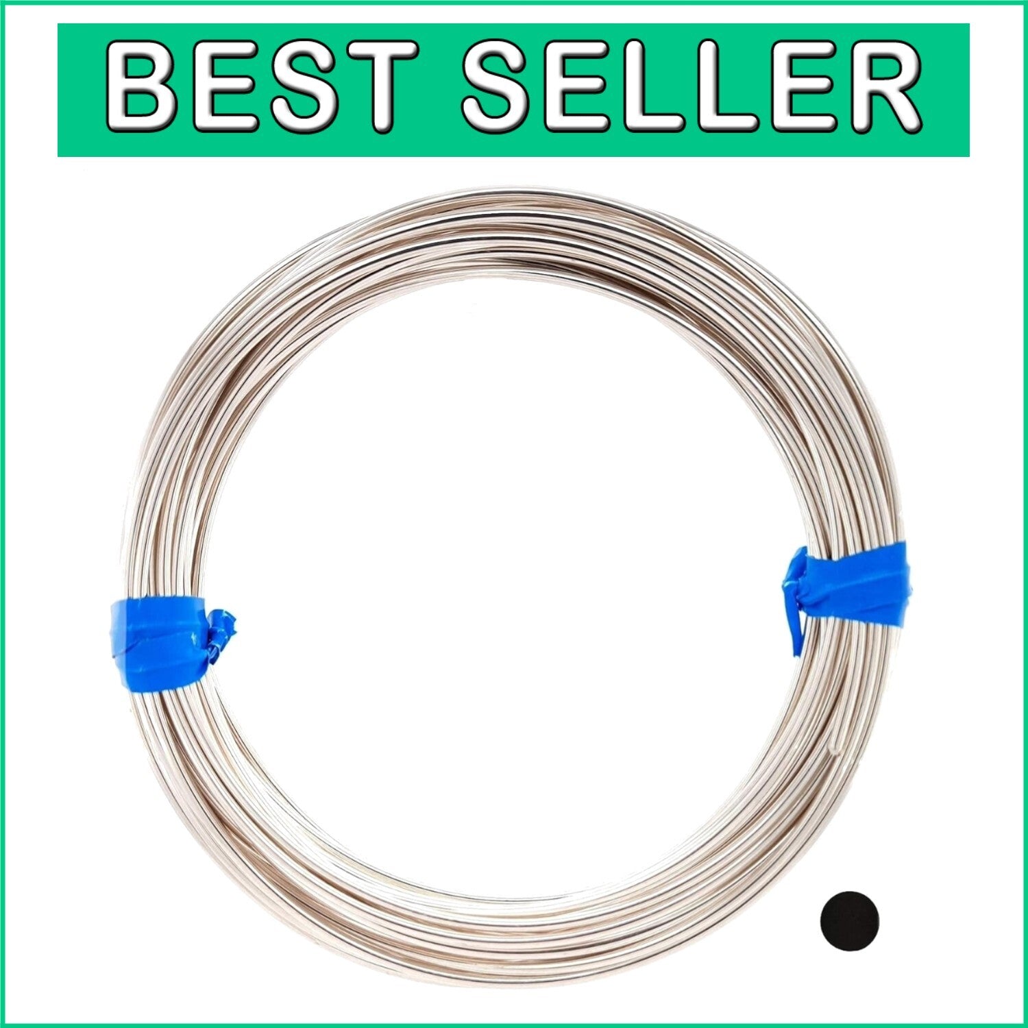 20 Gauge 925 Sterling Silver Wire - Round Half Hard, 10FT for Jewelry Makers