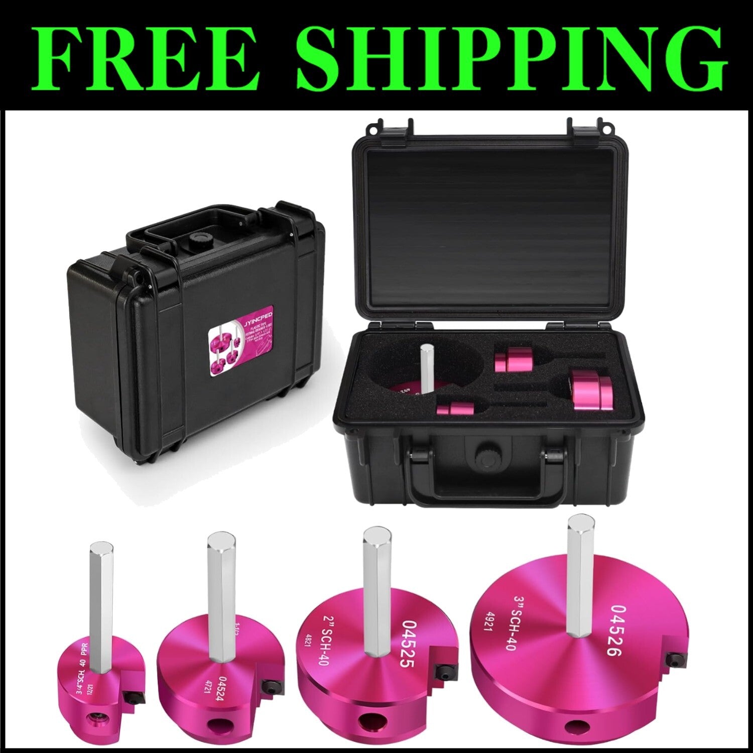 4-Piece PVC Pipe Reamer Set: Essential Tool for Efficient Plumbing Repairs