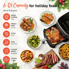 Load image into Gallery viewer, TurboBlaze 6-QT Air Fryer – 9 Functions &amp; Precise Temperature Control, Less Oil