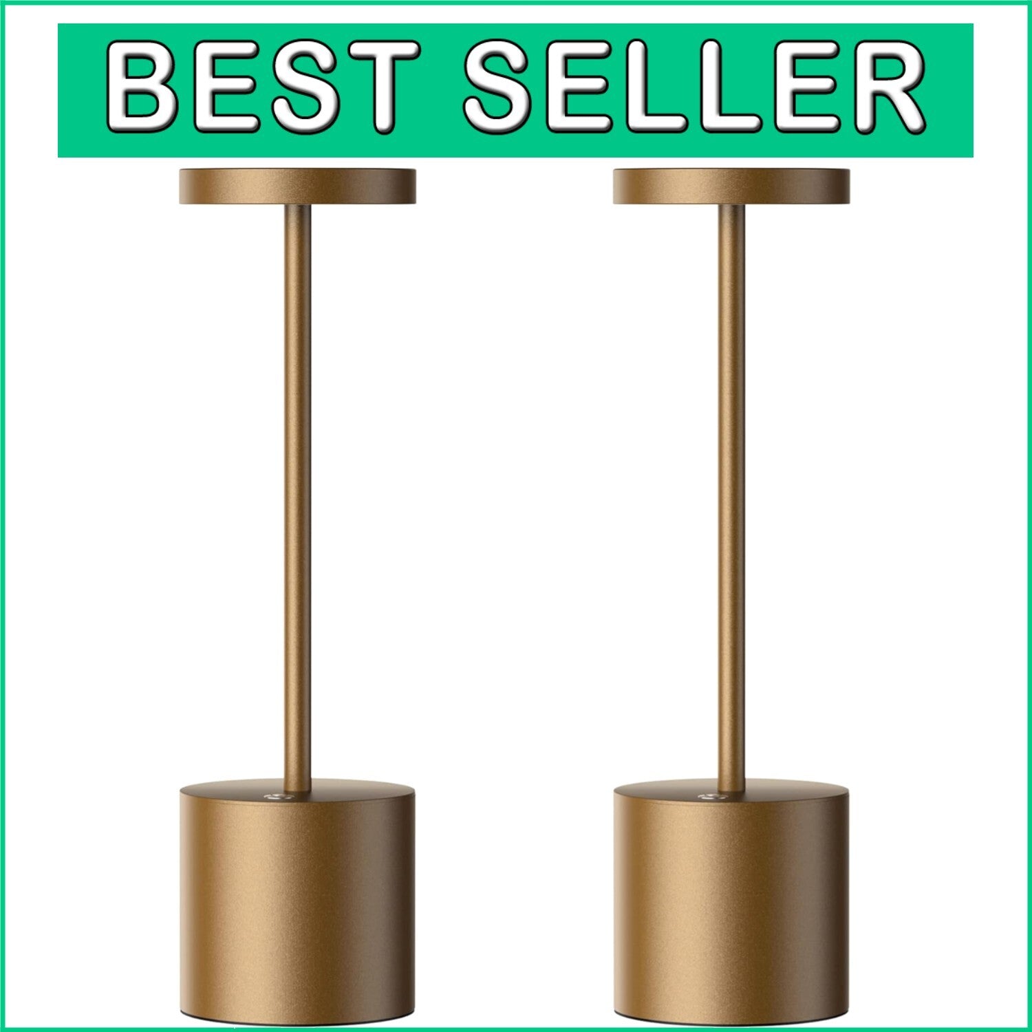 Dimmable Aluminum LED Table Lamp - Cordless & Rechargeable for Indoor/Outdoor