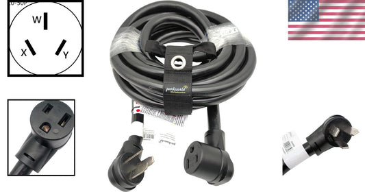 25FT 50A NEMA 10-50P to 6-50R Welding Adapter Cord - Copper Wire Construction