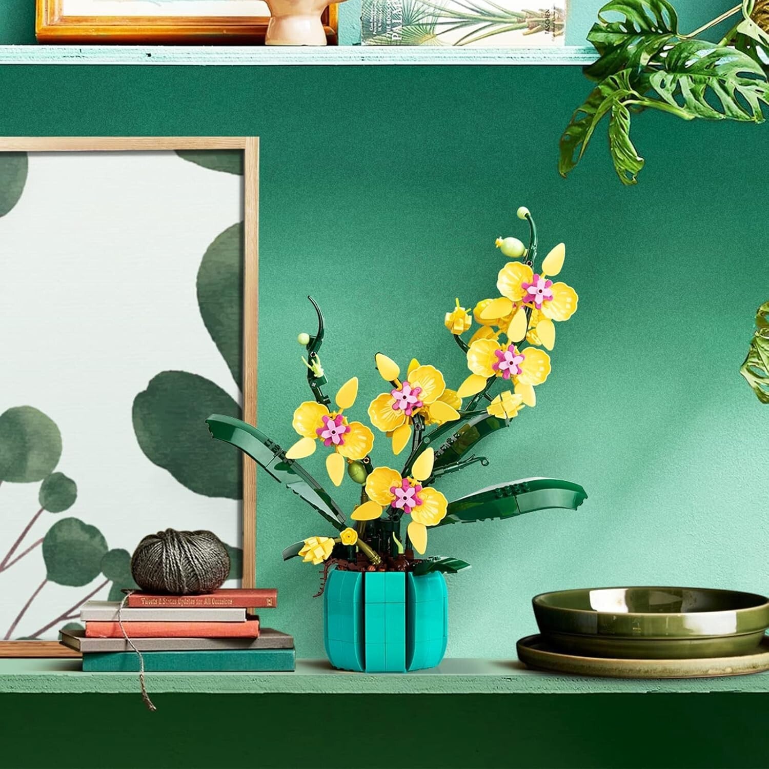 Elegant Artificial Orchid Flower Building Set - Perfect Gift for All Occasions