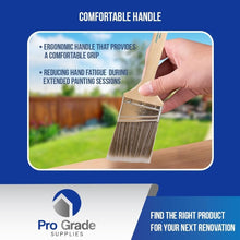 Load image into Gallery viewer, 12-Pack 3" Angle Paint Brushes - Synthetic Bristles for Precision &amp; Durability
