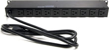 Load image into Gallery viewer, High-Durability 1U Surge Protector PDU with 16 Power Outlets and LED Indicators