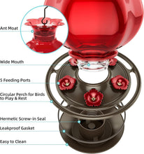 Load image into Gallery viewer, Durable 23oz Outdoor Hanging Hummingbird Feeder - Leak-Proof &amp; Rustproof, 2-Pack