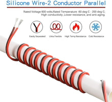 Load image into Gallery viewer, Ultra Flexible 18 AWG Silicone Insulated Wire - 100ft Red Black Electrical Cable
