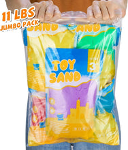Load image into Gallery viewer, Safe 11lb Moldable Sand Set - 5 Bright Colors for Imagination &amp; Creativity