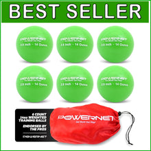 Load image into Gallery viewer, Professional Weighted Baseball Training Balls - 14 oz, 6-Pack for All Levels