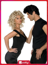 Load image into Gallery viewer, Authentic Women's Danny Wig in Black for Grease-Inspired Fancy Dress