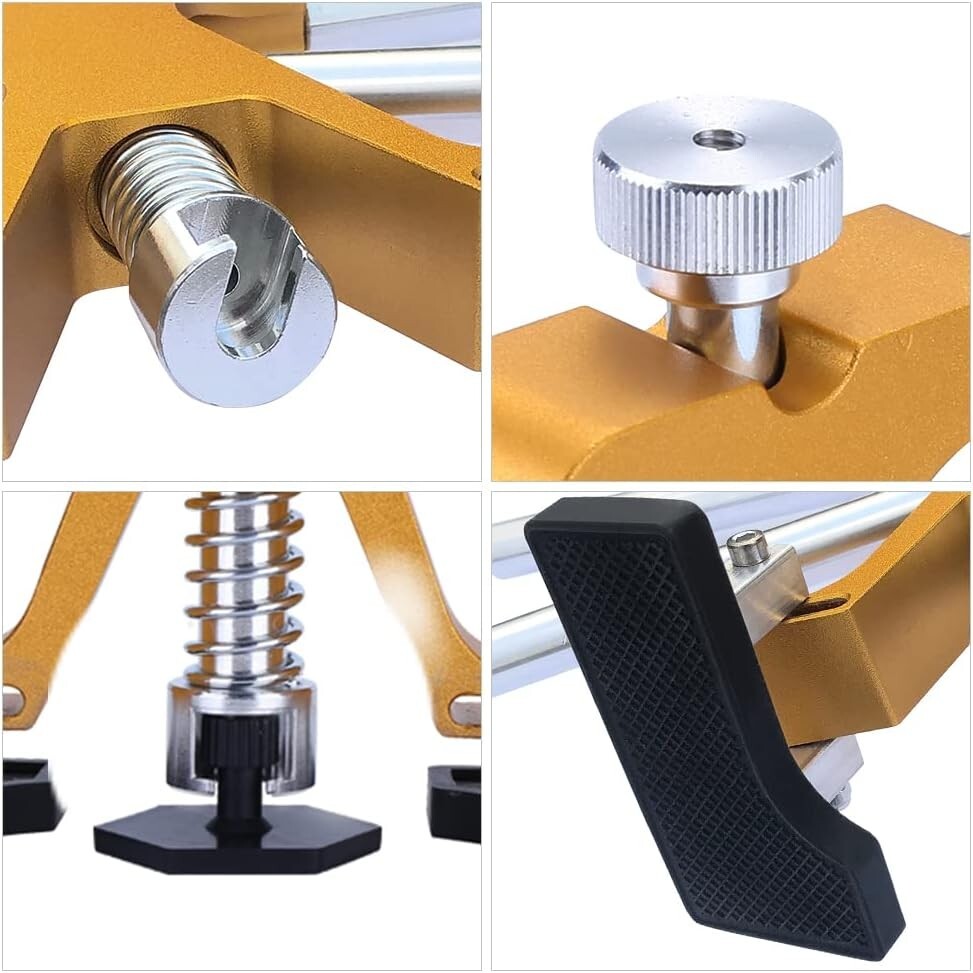 Adjustable Golden Car Dent Puller Kit - Paintless Repair Solution for All Dings