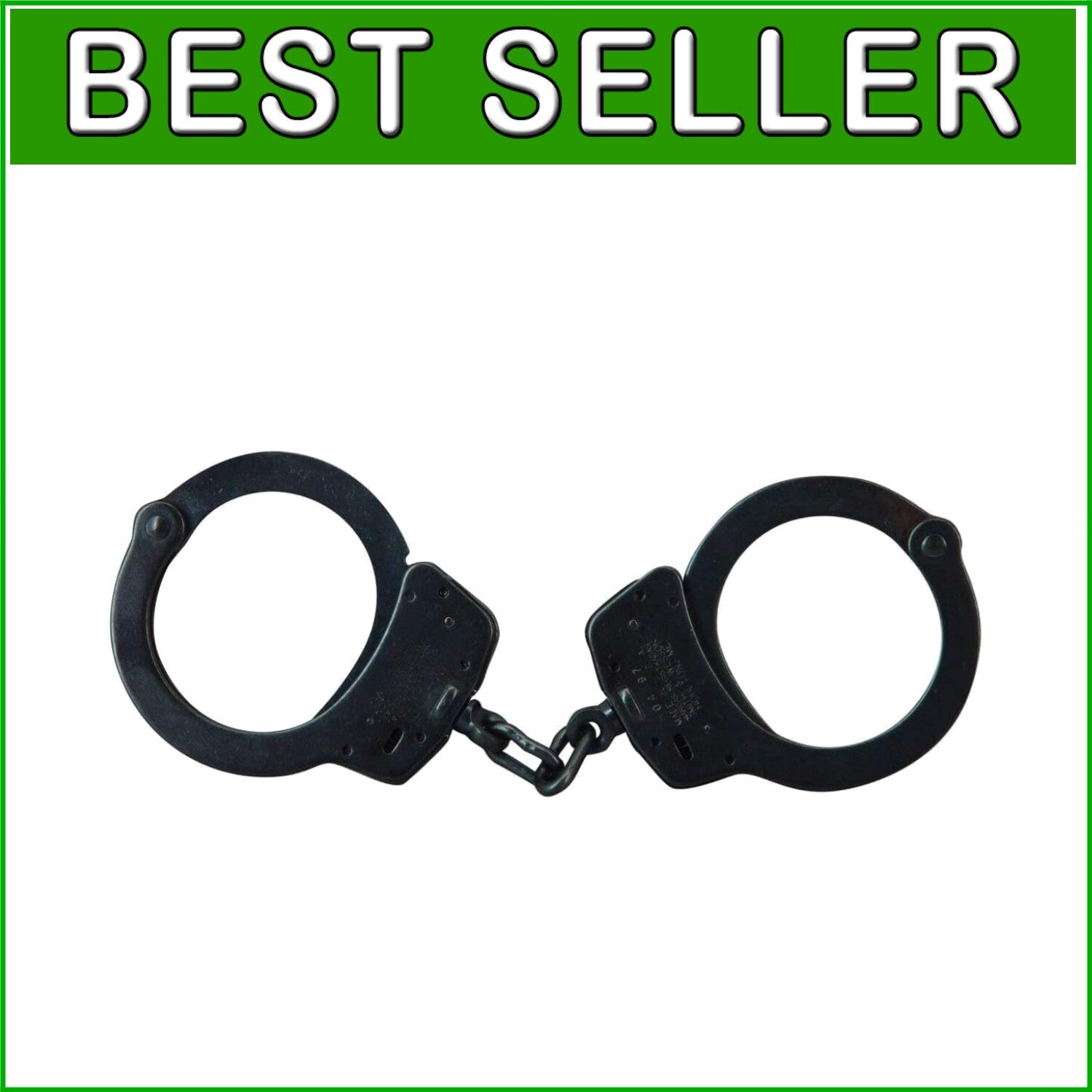 Compact S&W Blue Handcuffs - Key-Actuated Lock with Double Lock Security Feature