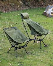 Load image into Gallery viewer, Breathable High-Back Folding Chair with Anti-Sinking Feet - Perfect for Outdoors