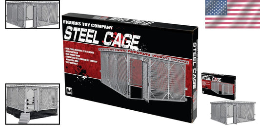 Compelling Steel Cage Playset for Wrestling Rings - Match Simulation