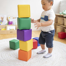Load image into Gallery viewer, SoftZone Patchwork 12 Foam Building Blocks for Young Learners - Non-Toxic Design
