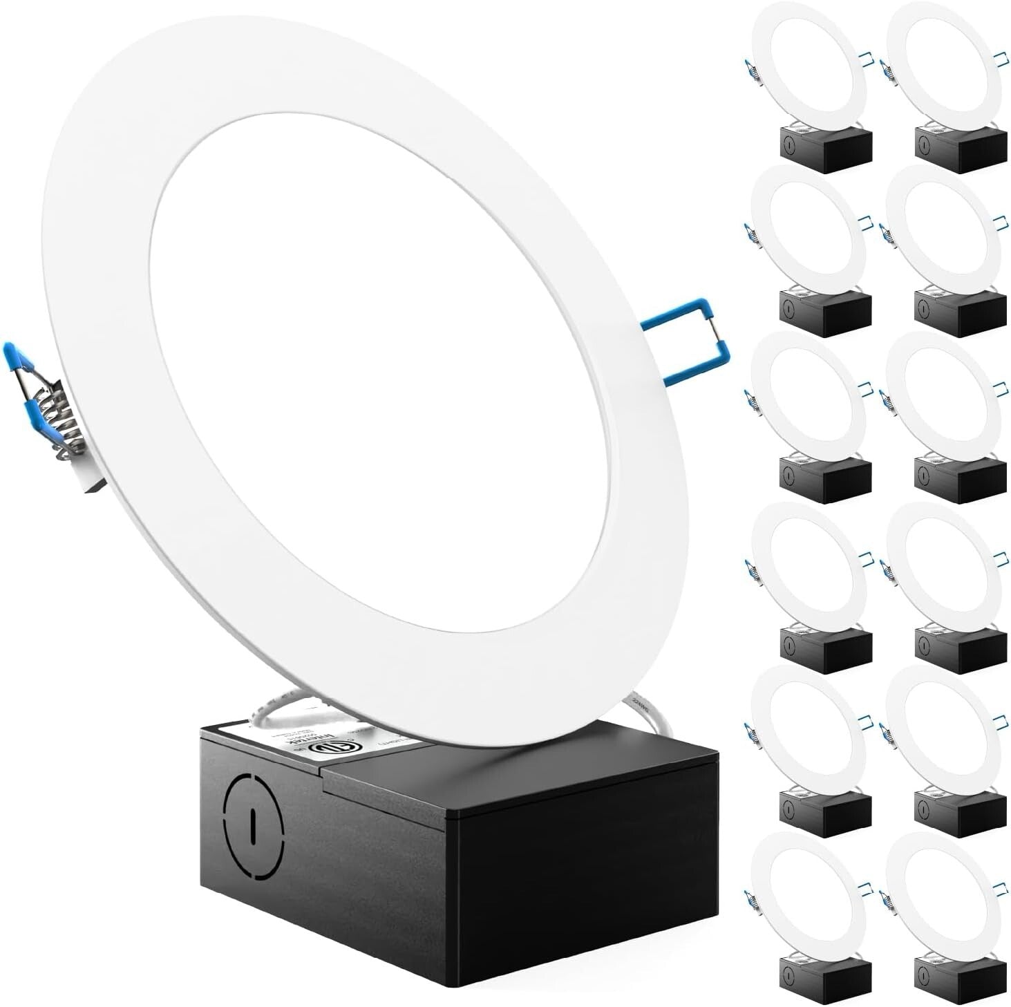 Sunco 12 Pack 6-Inch Dimmable LED Recessed Lighting, IC Rated for More Safety