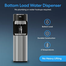 Load image into Gallery viewer, Stainless Steel Bottom Load Water Dispenser - Easy Hydration with 3 Temperatures