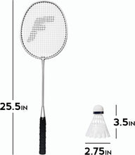 Load image into Gallery viewer, Family-Friendly Badminton Racket Set - Includes 4 Rackets &amp; Shuttlecocks