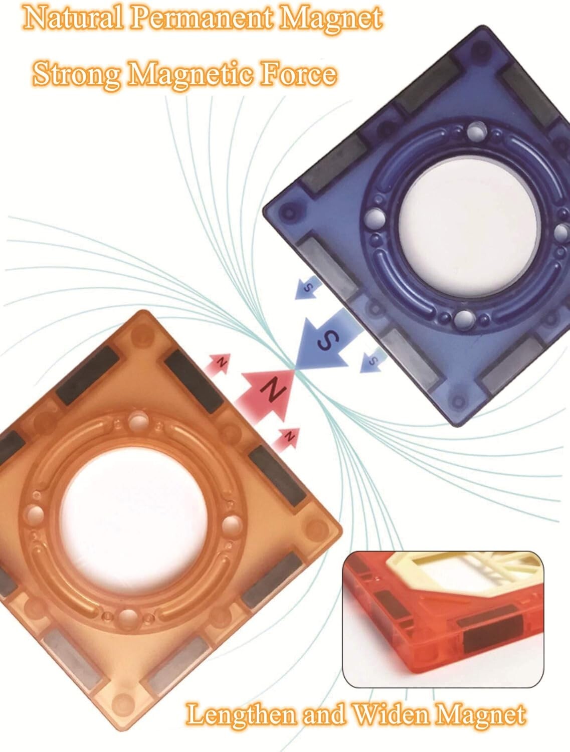 Fun 110 PCS Magnetic Marble Run Set - STEM Building Blocks for 3–10 Year Olds