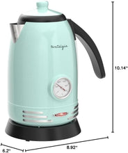 Load image into Gallery viewer, Elegant 1.7L Retro Tea Kettle with 360-Degree Base &amp; Water Level Indicator